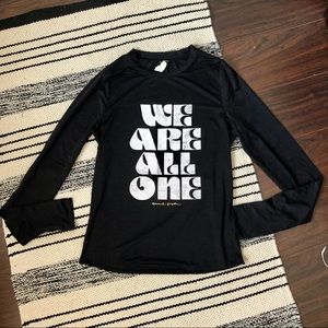 Spiritual gangster yoga top with thumb holes